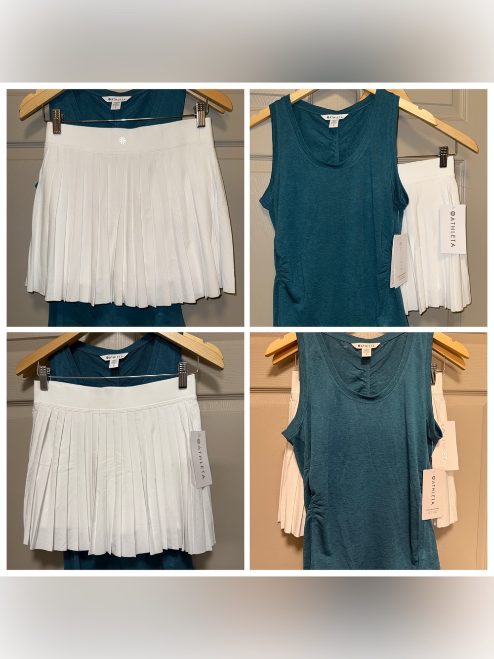 Athleta matchpoint pleated skort and Athleta breezy ruched tank